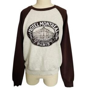 LUNE Hotel Montreal Paris Oatmeal Brown Sweatshirt